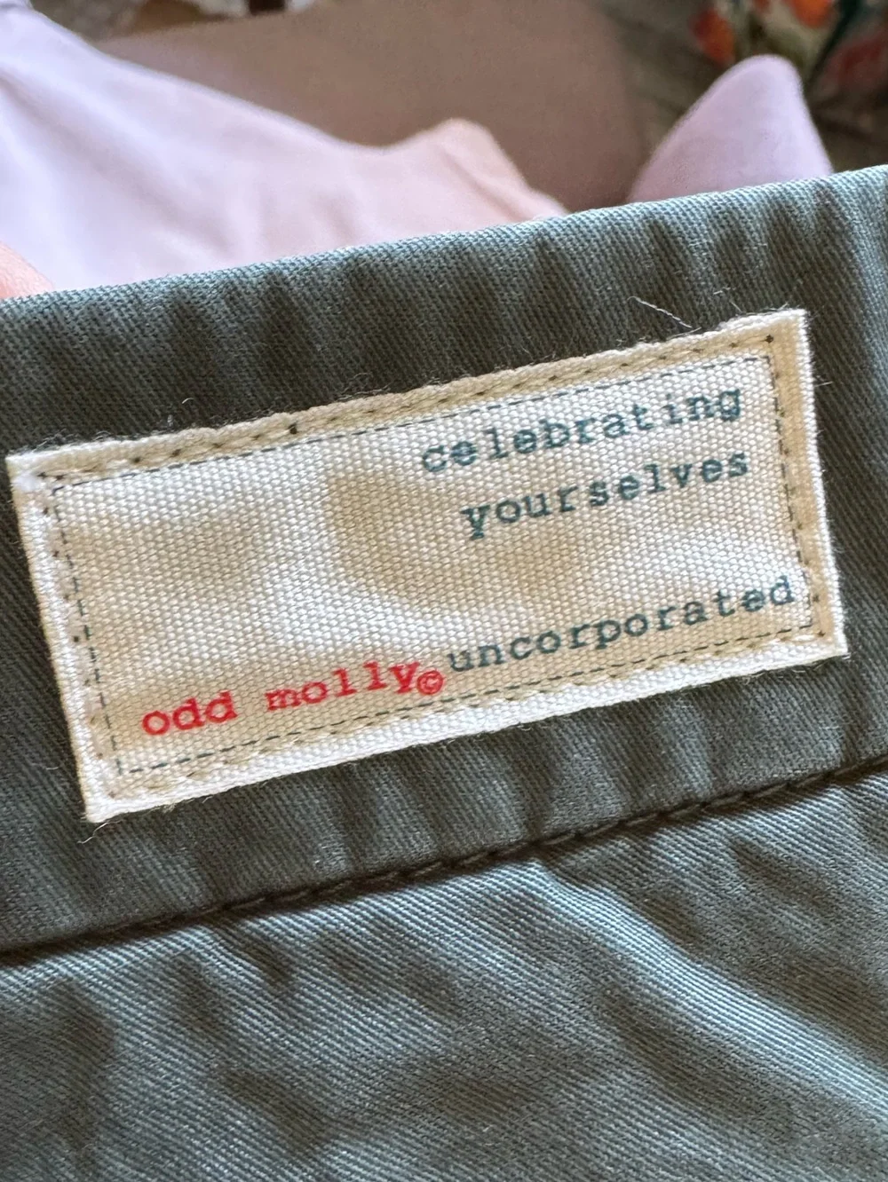 Odd Molly The It Shorts‎ Military Green Cotton 4
